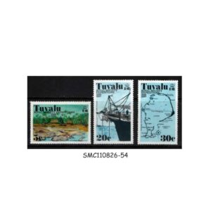 Stamps from TUVALU - 1977 ROYAL SOCIETY EXPEDITION - 3V MINT NH