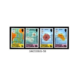 Stamps from TRISTAN DA CUNHA - 1980 150th ANNIV. OF ROYAL GEOGRAPHICAL SOCIETY - 4V MINT NH