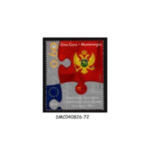 Stamps from MONTENEGRO - 2008 SAA BETWEEN MONTENEGRO AND EU - 1V MINT NH