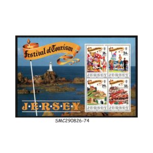 Stamps from JERSEY - 1990 FESTIVAL OF TOURISM - MIN. SHEET MINT NH