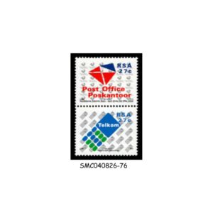 Stamps from SOUTH AFRICA - 1991 ESTABLISHMENT OF THE SA POST OFFICE LTD. & TELEKOM SA LTD. 2V SE-TENANT MNH
