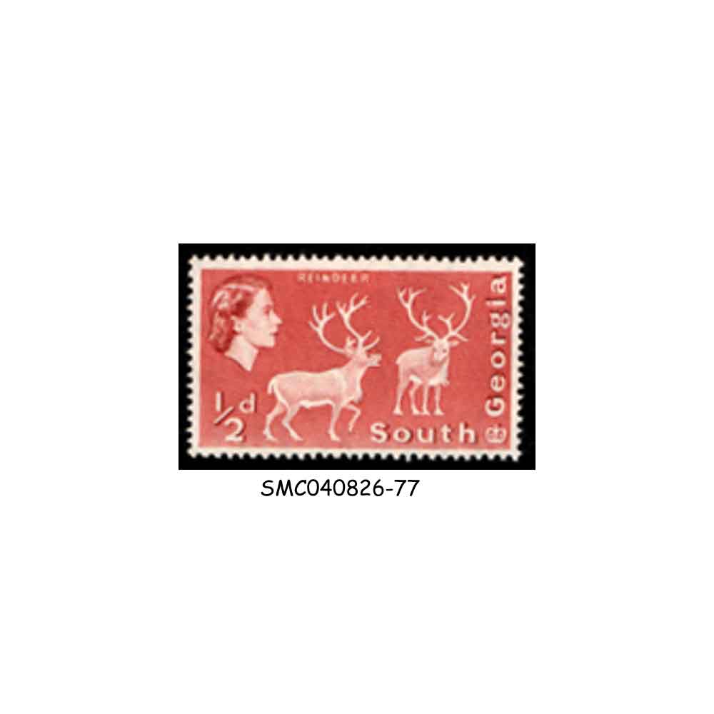 Stamps from SOUTH GEORGIA - 1963 1/2d QEII REINDEER SG#1 - MINT NH