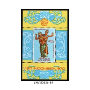 Stamps from INDONESIA - 1970 TRADITIONAL DANCES OF INDONESIA - MIN. SHEET MINT NH