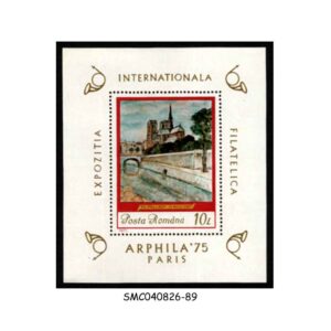 Stamps from ROMANIA - 1975 ARPHILA '75 STAMP EXHIBITION PARIS / PAINTINGS - MIN. SHEET MINT NH
