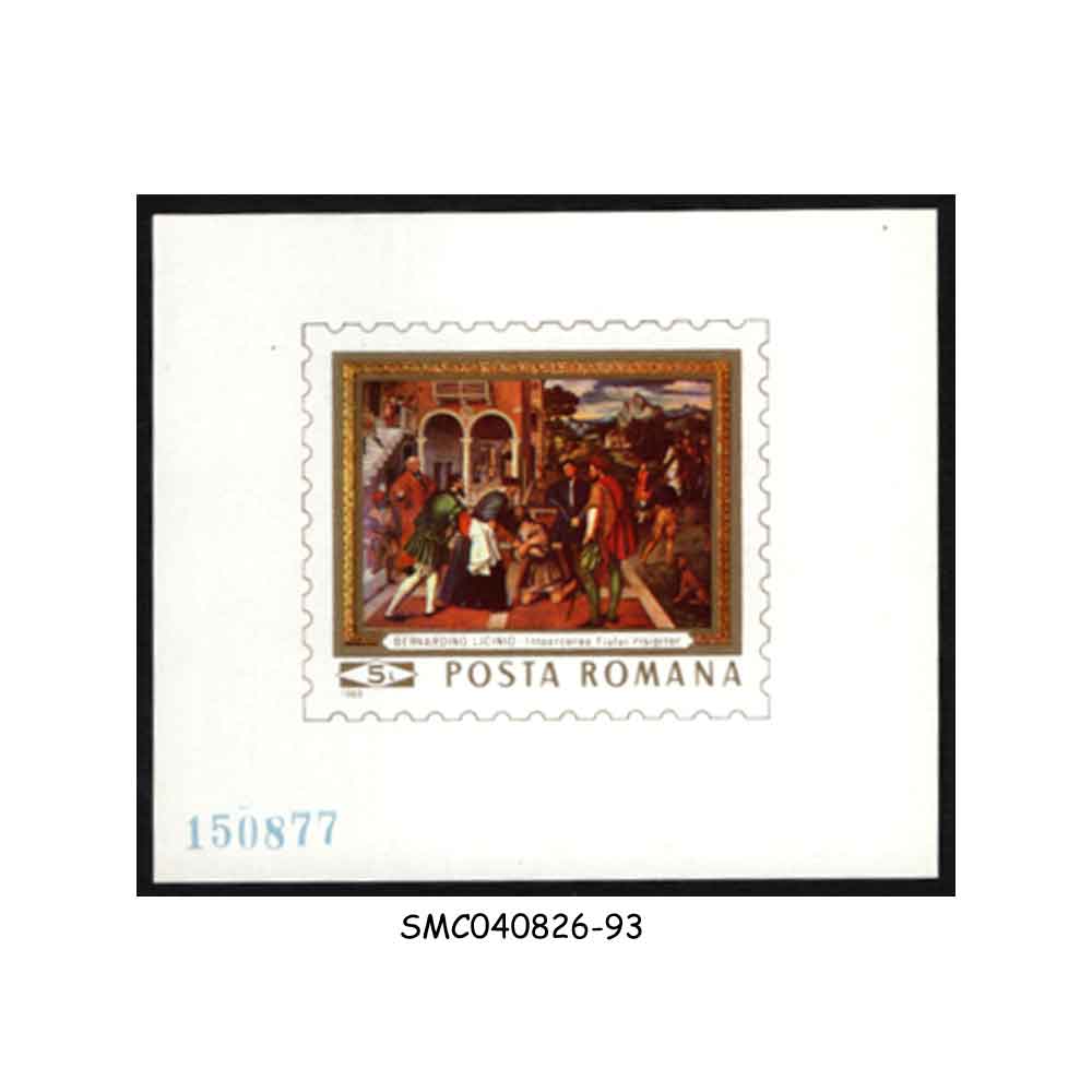 Stamps from ROMANIA - 1969 PAINTINGS FROM THE NATIONAL GALLERY IN BUCHAREST - MIN. SHEET MINT NH