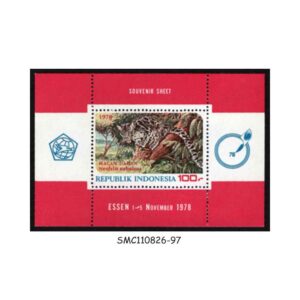 Stamps from INDONESIA - 1978 WILDLIFE / CLOUDED LEOPARD / WILD ANIMAL - MIN. SHEET MINT NH