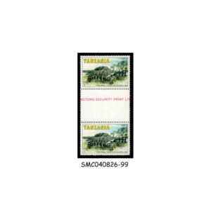 Stamps from TANZANIA - 198 RARE ANIMALS SPECIES OF ZANZIBAR / TORTOISE - 2V GUTTER PAIR MNH
