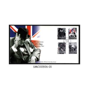 Stamps from GIBRALTAR - 2005 60th ANNIVERSARY OF VE DAY CELEBRATION 1945 - FDC
