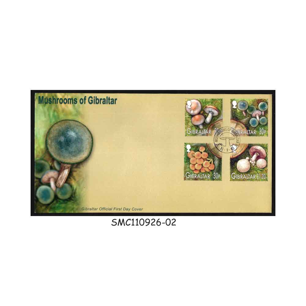 Stamps from GIBRALTAR - 2003 MUSHROOMS OF GIBRALTAR - FDC