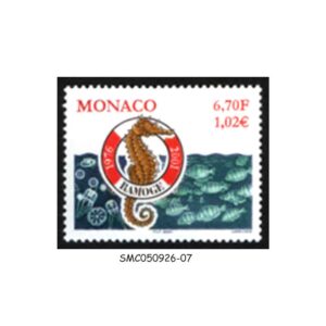 Stamps from MONACO - 2001 25yrs COASTAL WATERS PROTECTION AGREEMENT RAMOGE - 1V - MINT NH