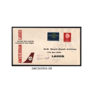 Stamps from NETHERLANDS - 1961 KLM FLIGHT AMSTERDAM to LAGOS - FIRST FLIGHT COVER FFC
