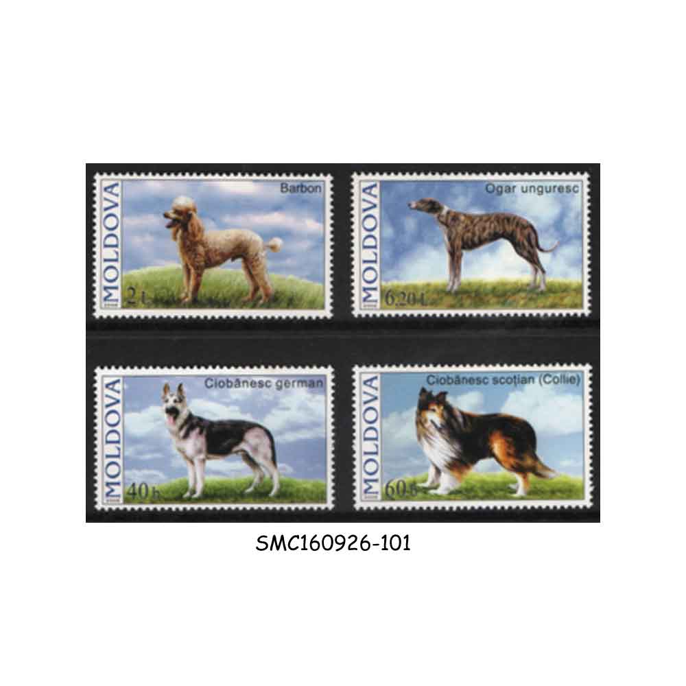 Stamps from MOLDOVA - 2006 DOGS / PET ANIMALS - 4V - MINT NH