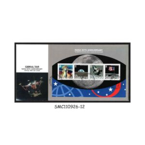 Stamps from GIBRALTAR - 2008 50th ANNIVERSARY OF NASA / SPACE - FDC