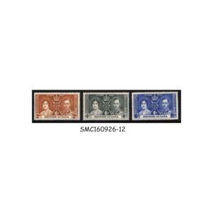 Stamps from BRITISH GUIANA - 1937 KGVI CORONATION - 3V - MINT HINGED