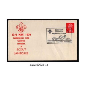 Stamps from GREAT BRITAIN - 1970 SOMERSET SCOUT JAMBOREE SPECIAL COVER with SPECIAL CANCL.
