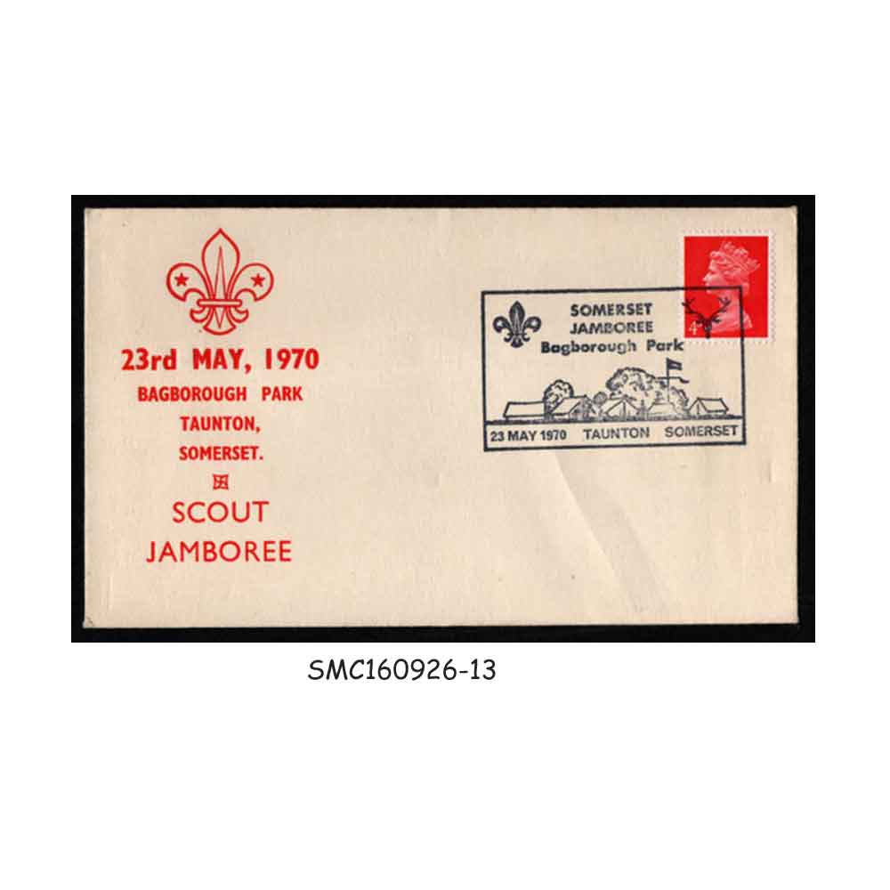 Stamps from GREAT BRITAIN - 1970 SOMERSET SCOUT JAMBOREE SPECIAL COVER with SPECIAL CANCL.