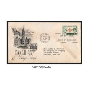 Stamps from CANADA -1955 8th BOY SCOUTS WORLD JAMBOREE - FDC