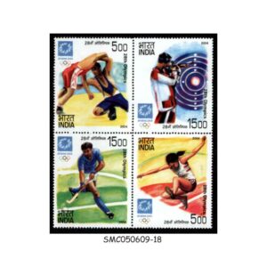 Stamps from  INDIA - 2004 28th OLYMPIC GAMES ATHENS - SE-TENANT BLOCK OF 4 - MINT NH