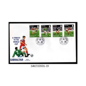 Stamps from GIBRALTAR - 1998 A TRIBUTE TO THE WORLD CUP - FDC