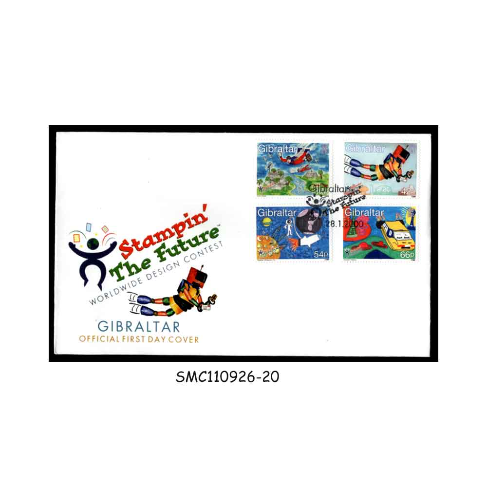 Stamps from GIBRALTAR - 2000 STAMPIN THE FUTURE - FDC
