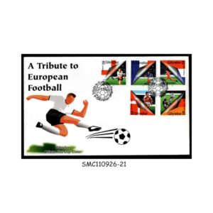 Stamps from GIBRALTAR - 2000 A TRIBUTE TO EUROPEAN FOOTBALL - FDC