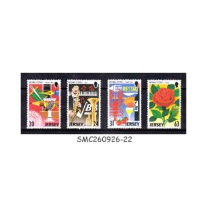 Stamps from JERSEY - 198 EUROPA - NATIONAL FESTIVALS - 4V - MINT NH