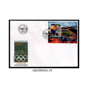 Stamps from ROMANIA - 2000 SUMMER OLYMPIC GAMES SYDNEY / OLYMPHILEX - MS - FDC