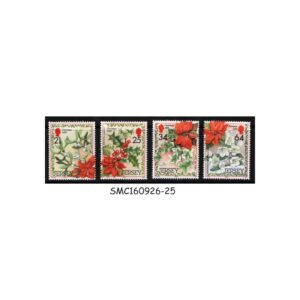 Stamps from JERSEY - 1999 CHRISTMAS / FLOWERS - 4V MINT NH