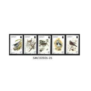 Stamps from JERSEY - 1992 BIRDS OF WINTER - 5V - MINT NH