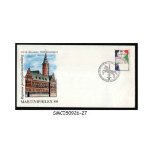 Stamps from NETHERLANDS - 1980 MARTINIPHILEX 80 PHILATELIC EXHIBITION COVER with CANCELLATION