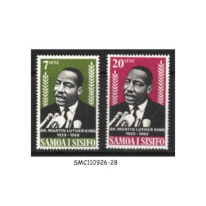 Stamps from SAMOA - 1968 Dr MARTIN LUTHER KING - 2V - MINT HINGED