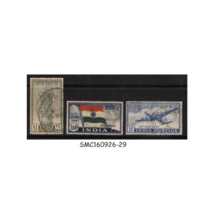 Stamps from INDIA - 1947 INDEPENDENCE SERIES SG#301-303 - 3V - USED