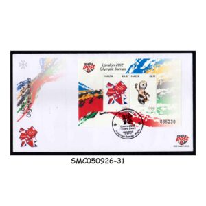 Stamps from MALTA - 2012 SUMMER OLYMPIC GAMES LONDON - MS - FDC