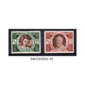 Stamps from VATICAN CITY - 1946 4th CENTENARY OF THE COUNCIL OF TRENT / SPECIAL DELIVERY STAMP SCOTT#E9-E10 - 2V - MH