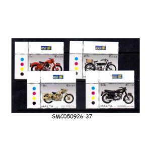 Stamps from MALTA - 2007 MOTORCYCLES - 4V MINT NH