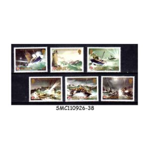 Stamps from JERSEY - 1984 SEA RESCUE SERVICE - 6V - MINT NH