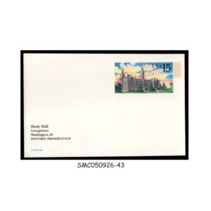 Stamps from UNITED STATES USA - 1988 15c HEALY HALL - POSTCARD - MINT