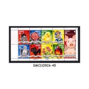 Stamps from JERSEY - 1995 GREETINGS - MIN. SHEET MINT NH