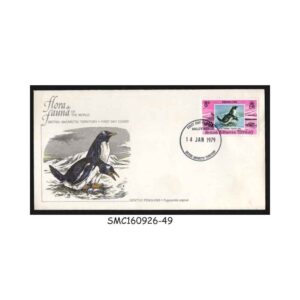Stamps from BRITISH ANTARCTIC TERRITORY - 1979 PENGUINS / BIRDS - FDC