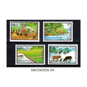 Stamps from LAOS - 1993 SAVE THE NATURE / ENVIRONMENT PROTECTION - 4V - MINT NH