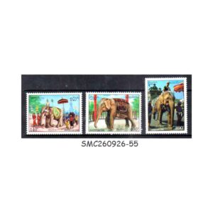Stamps from LAOS - 1994 WHITE ASIAN ELEPHANT / ANIMALS - 3V - MINT NH