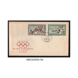 Stamps from CZECHOSLOVAKIA - 1960 WINTER OLYMPIC GAMES - FDC
