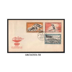 Stamps from CZECHOSLOVAKIA - 1960 17th WINTER OLYMPIC GAMES - FDC