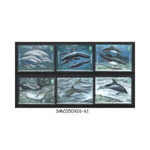 Stamps from JERSEY - 2000 MARINE LIFE / DOLPHIN WHALE - 6V - MINT NH