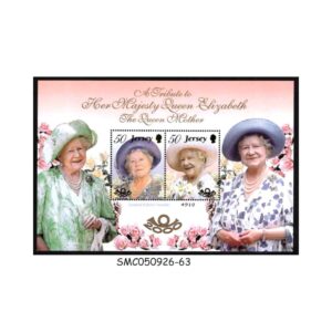 Stamps from JERSEY - 2000 A TRIBUTE TO HER MAJESTY QUEEN ELIZABETH THE QUEEN MOTHER - MIN. SHEET MNH