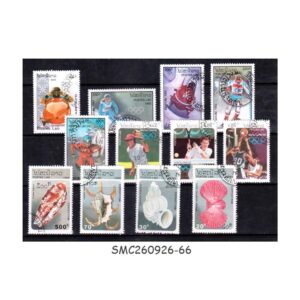 Stamps from LAOS - 1991-93 SELECTED STAMPS - 12V - USED