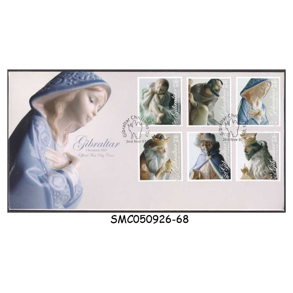 Stamps from GIBRALTAR - 2007 CHRISTMAS - FDC