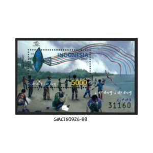 Stamps from INDONESIA - 2002 KITES - MIN. SHEET MINT NH