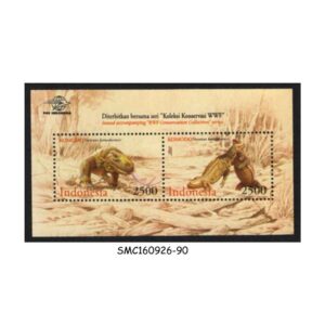 Stamps from INDONESIA - 2000 WWF SERIES / KOMODO DRAGON / REPTILES - MIN. SHEET MINT NH