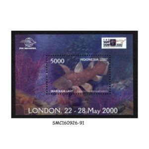 Stamps from INDONESIA - 2000 LONDON 2000 INTERNATIONAL STAMP EXHIBITION / FISH MARINE LIFE - MIN. SHEET MINT NH